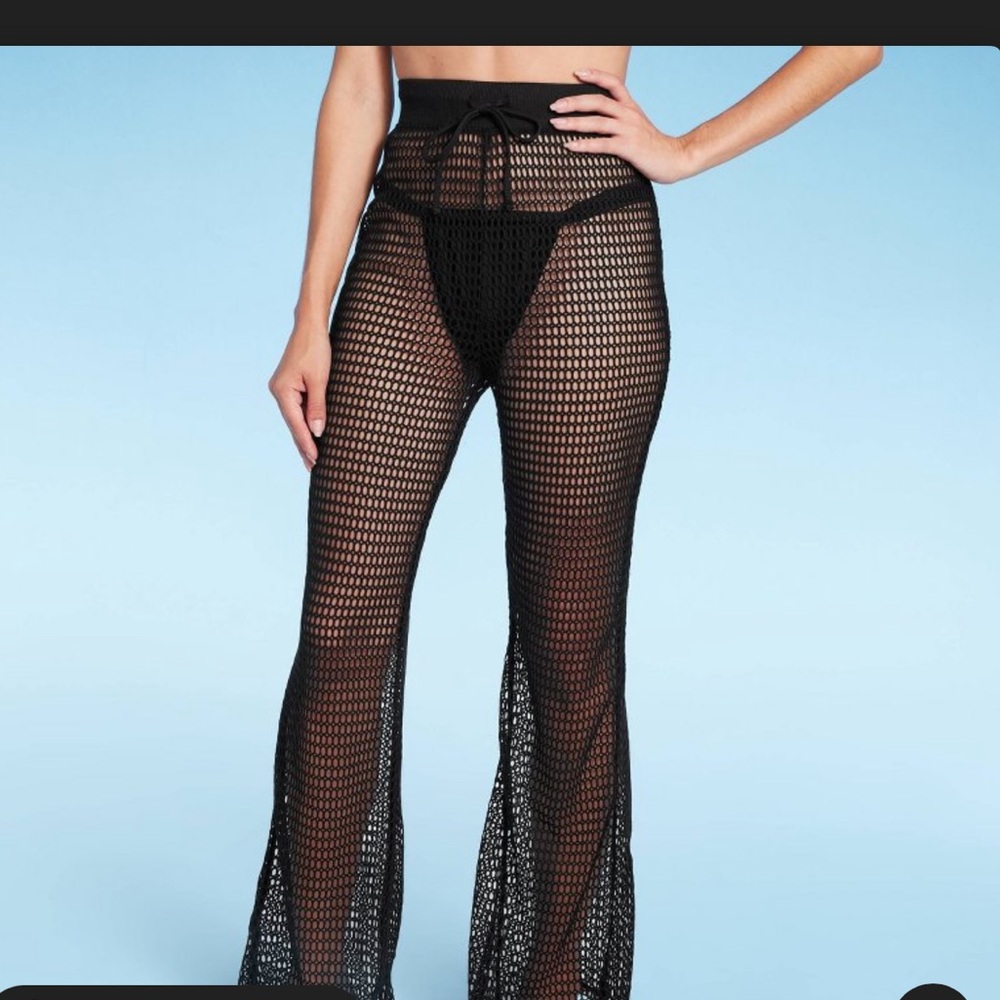 Crocheted cover up pants